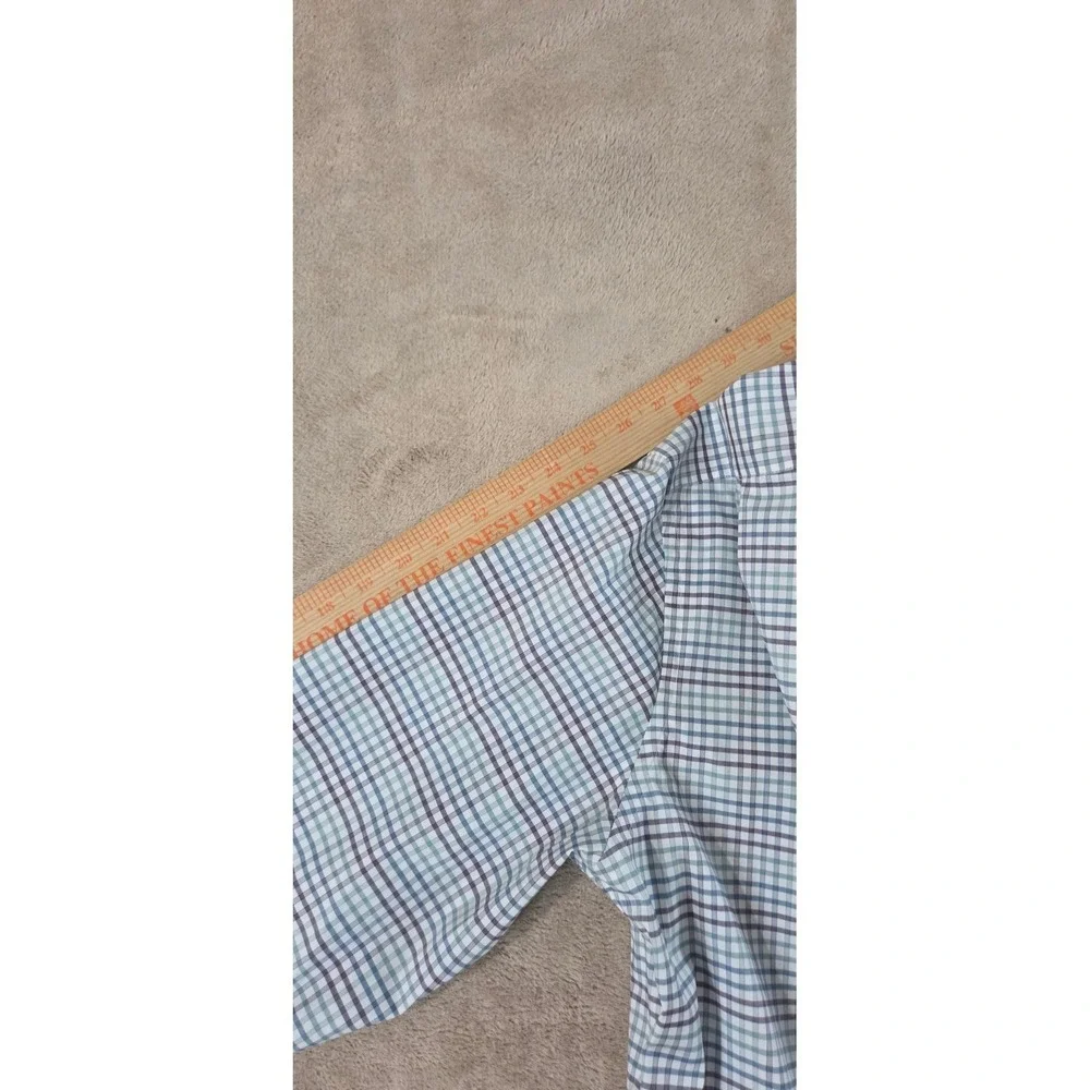 J. Crew Ludlow Dress Shirt men 16.5/35 Blue purple plaid Slim fit L/S AA834 NEW